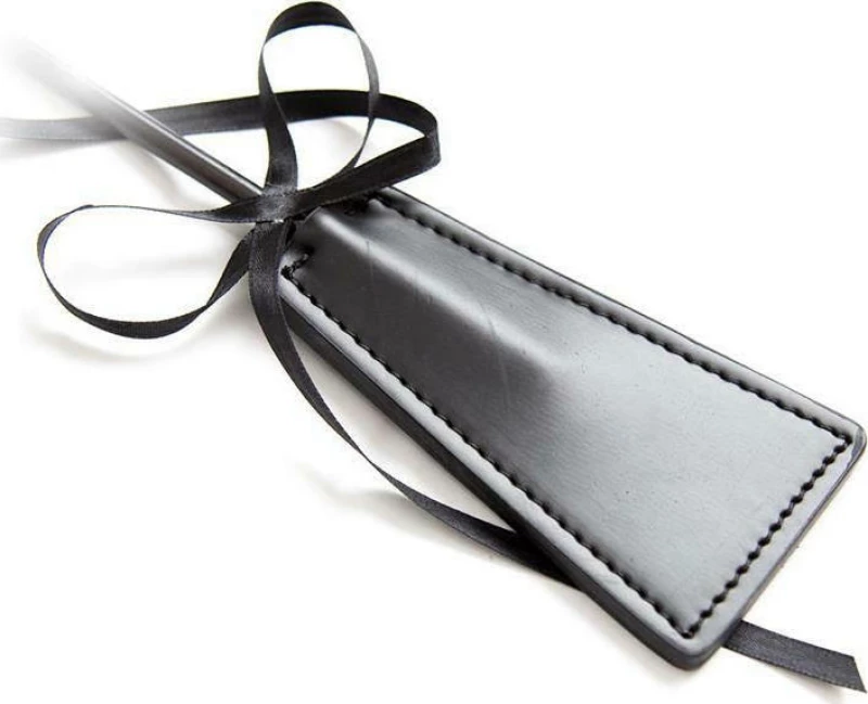 FETISH ADDICT FEATHER TICKLER +& PADDLE 49cm BLACK - ΦΤΕΡΟ +& ΡΑΒΔΙ ΜΑΥΡΟ