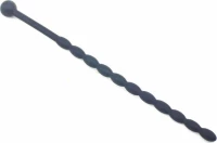 6″ Black Silicone Beaded Penis Sound