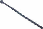 6″ Black Silicone Beaded Penis Sound