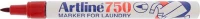 Artline Μαρκαδόρος Υφάσματος/Πλυντηρίου 0.7mm Κόκκινο
