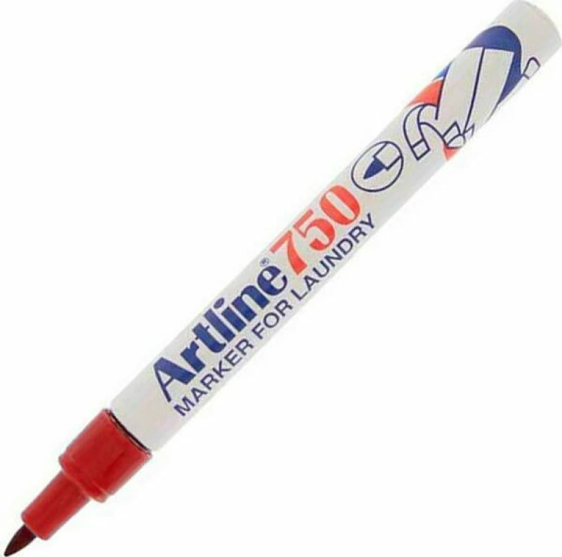 Artline Μαρκαδόρος Υφάσματος/Πλυντηρίου 0.7mm Κόκκινο
