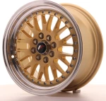 Japan Racing Wheels JR10 15x7 ET30 (4x100/108) Gold/Machined Lip