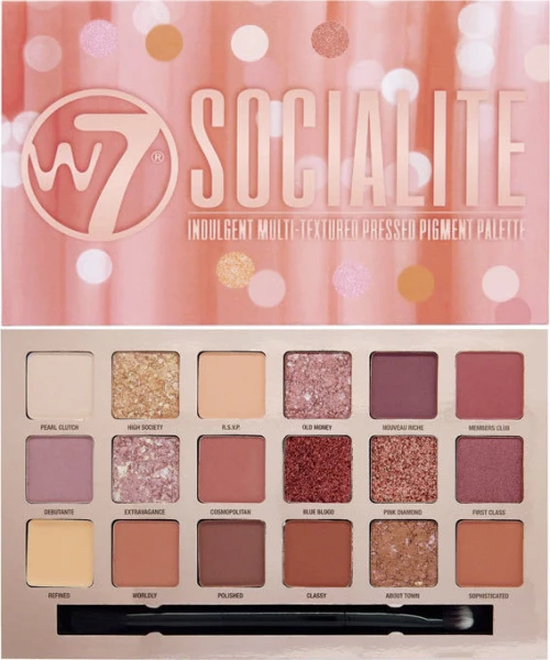 W7 Cosmetics Socialite Eyeshadow Palette 17gr