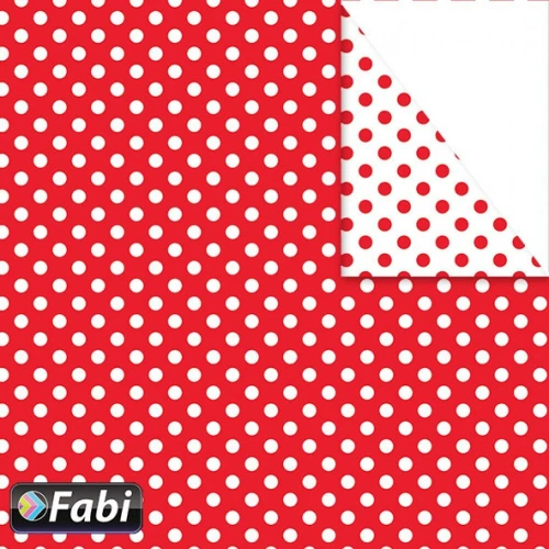 Fabi Χαρτόνι Πουά Κόκκινο 50x70cm 1τμχ