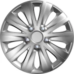 Auto Gs Σετ Τάσια Αυτοκινήτου Rapide 4τμχ 14" Ασημί