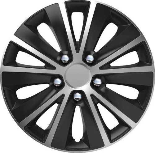 Auto Gs Σετ Τάσια Αυτοκινήτου Rapide 4τμχ 14" Ασημί/Μαύρο