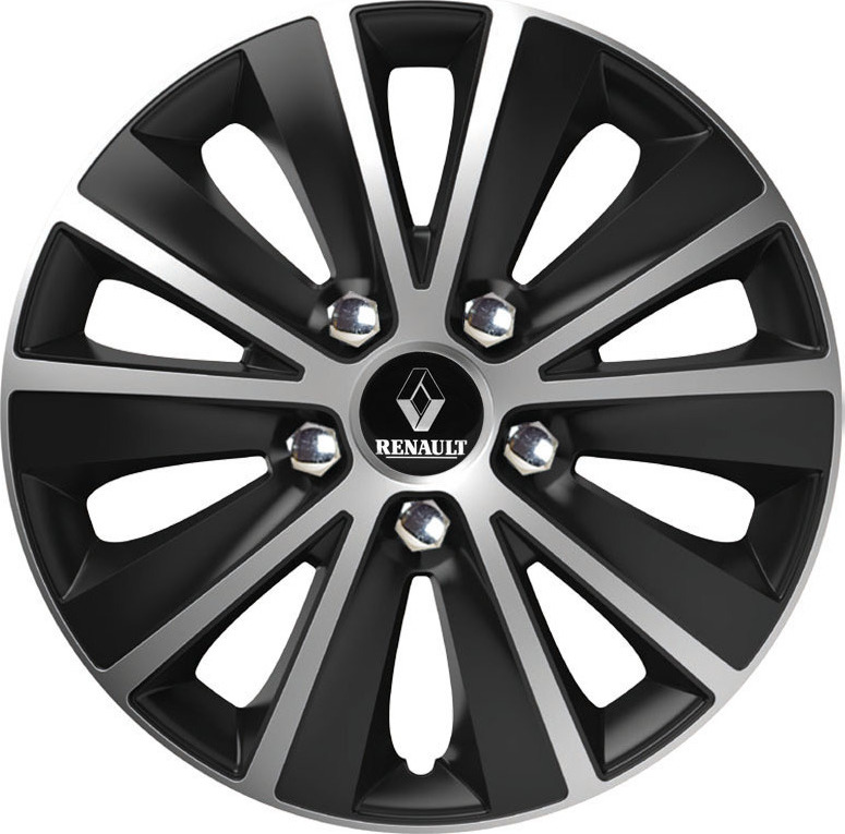 Τάσια Rapide NC Silver/Black 15" με σήμα Renault 4τμχ