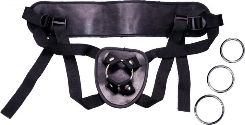 You2Toys Universal Harness + 3 Rings Black