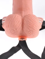 Pipedream Fetish Fantasy Hollow Rechargeable Strap-On Remote 18cm Flesh