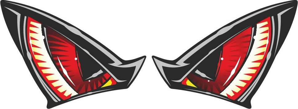 ΑΥΤΟΚΟΛΛΗΤΟ ΔΙΑΚΟΣΜΗΤΙΚΟ UNIVERSAL FLAT LABELS EYES RED EYESRP| PRINT