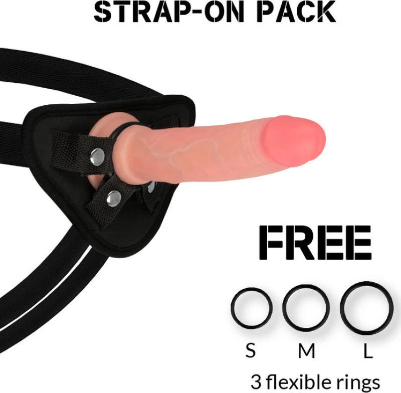 ROCKARMY HARNESS + LIQUID SILICONE PREMIUM AVENGER REALISTIC 19CM