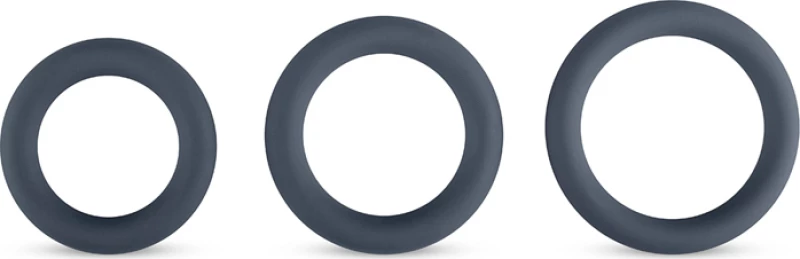 Boners Piece Cock Ring Set Grey