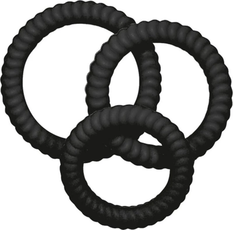 You2Toys Lust 3 Cockrings Set Black