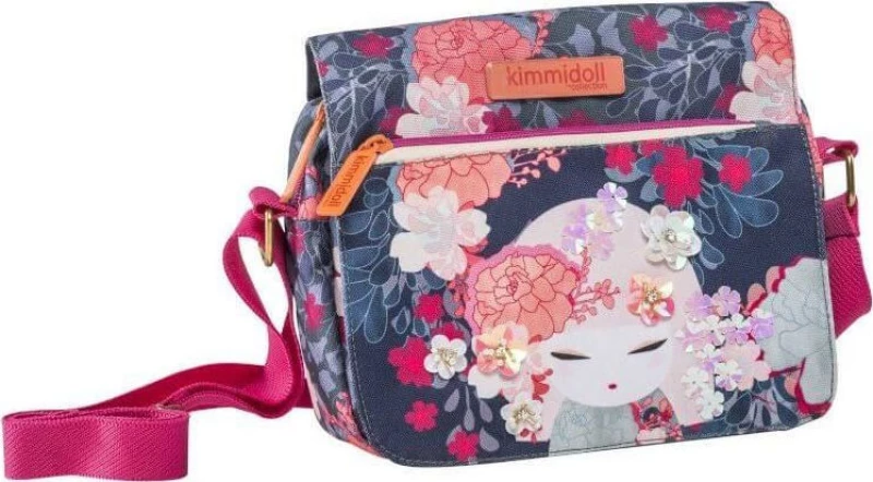 Τσάντα με καπάκι Kimmidoll μπλε 183232