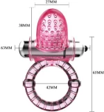 Baile Sweet Vibrating Ring 6.5cm Pink