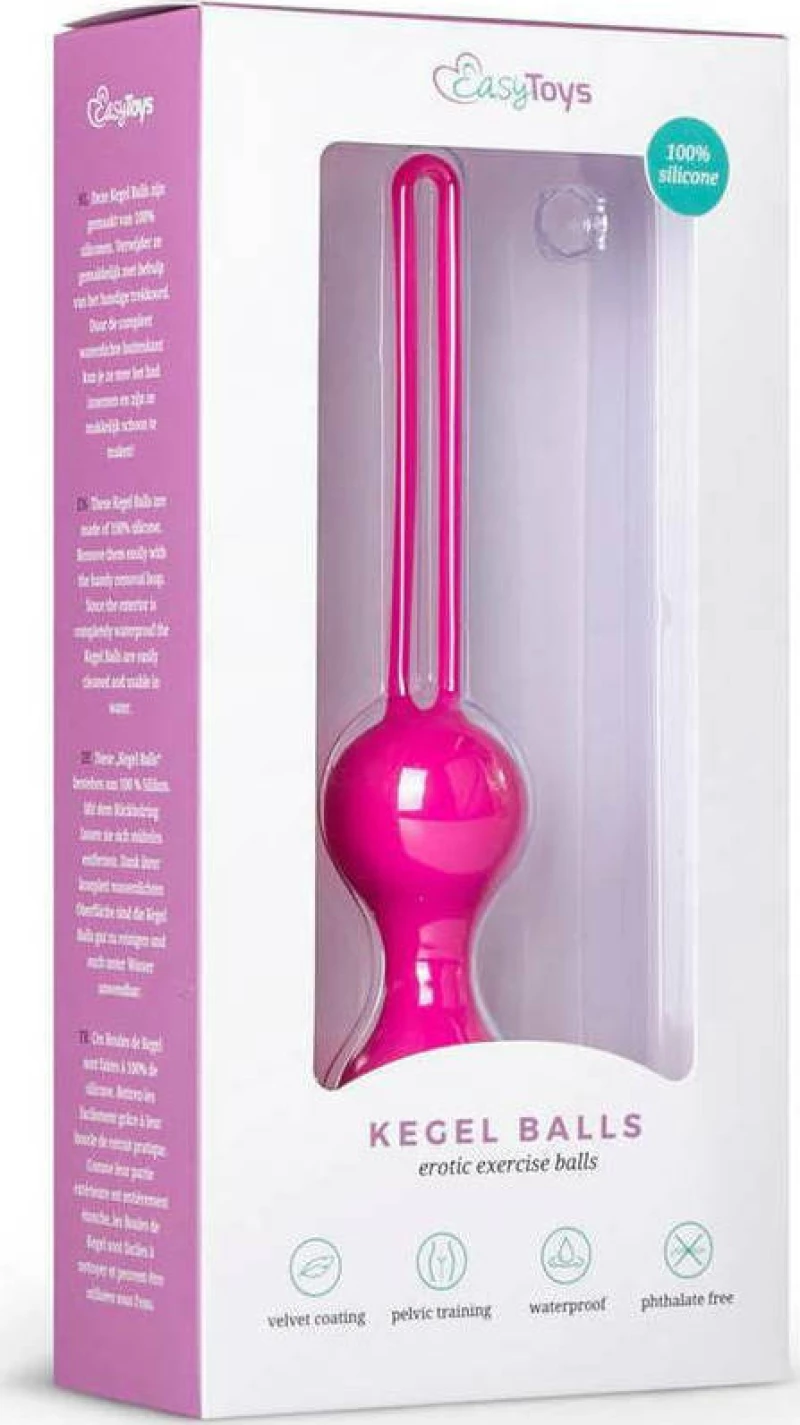 Easytoys Big Kegel Balls Pink 17cm