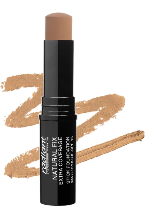Radiant Natural Fix Extra Coverage Stick Foundation Waterproof SPF15 04 Peanut 8.5gr