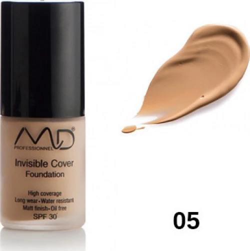 MD Professionnel Invisible Cover Foundation SPF30 05 Bronze 15ml