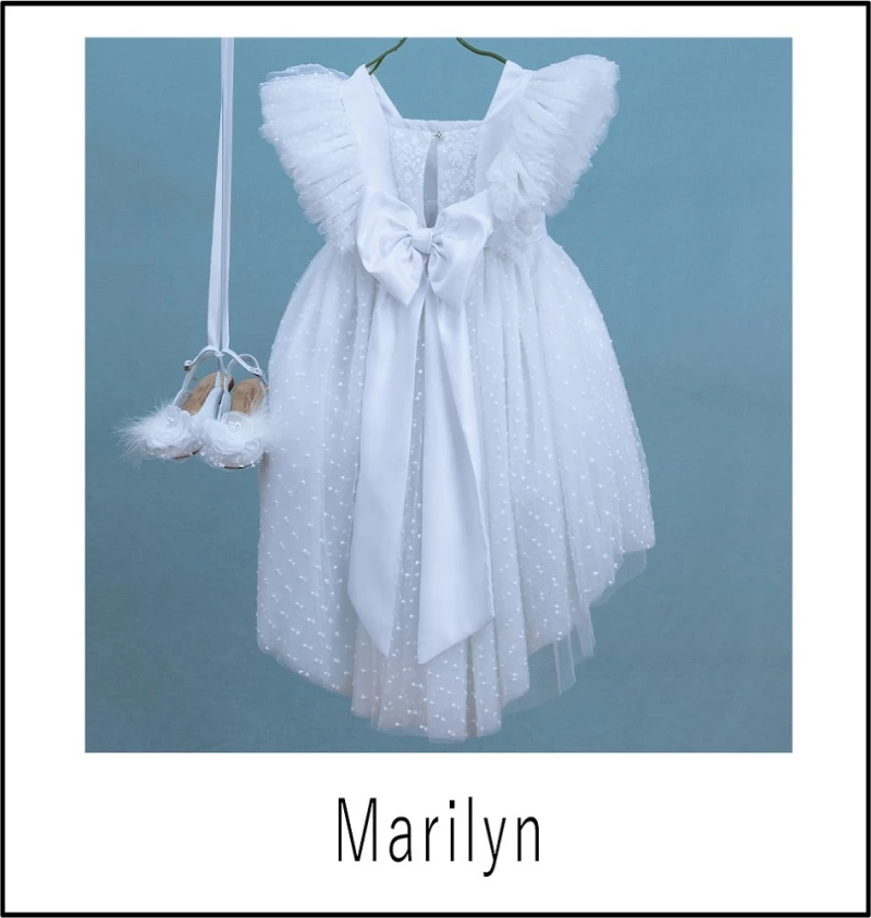 9333-Marilyn Bambolino Βαπτιστικό Φόρεμα