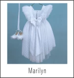 9333-Marilyn Bambolino Βαπτιστικό Φόρεμα