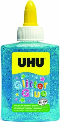 UHU Glitter Glue Χρυσόκολλα 90ml Μπλε