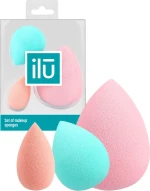 Ilu Raindrop Makeup Sponge Set 3τμχ
