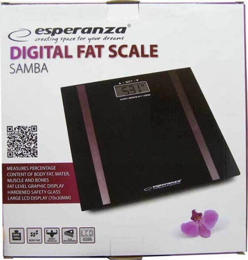 Esperanza EBS018K personal scale Electronic personal scale Rectangle Black