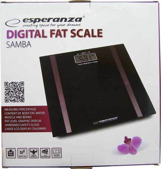 Esperanza EBS018K personal scale Electronic personal scale Rectangle Black