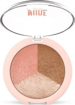 Golden Rose Nude Look Baked Trio Face Powder 19.5gr
