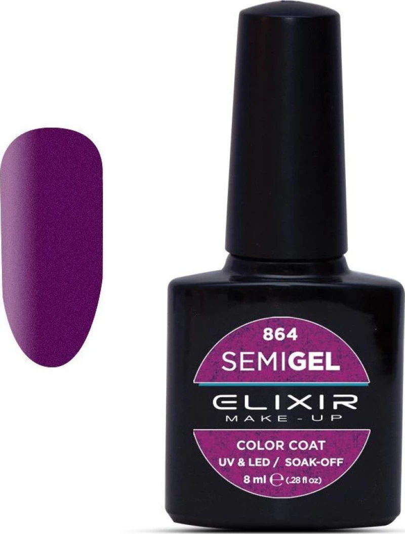 Elixir Semi Gel 864 Metallic Mard Gras 8ml
