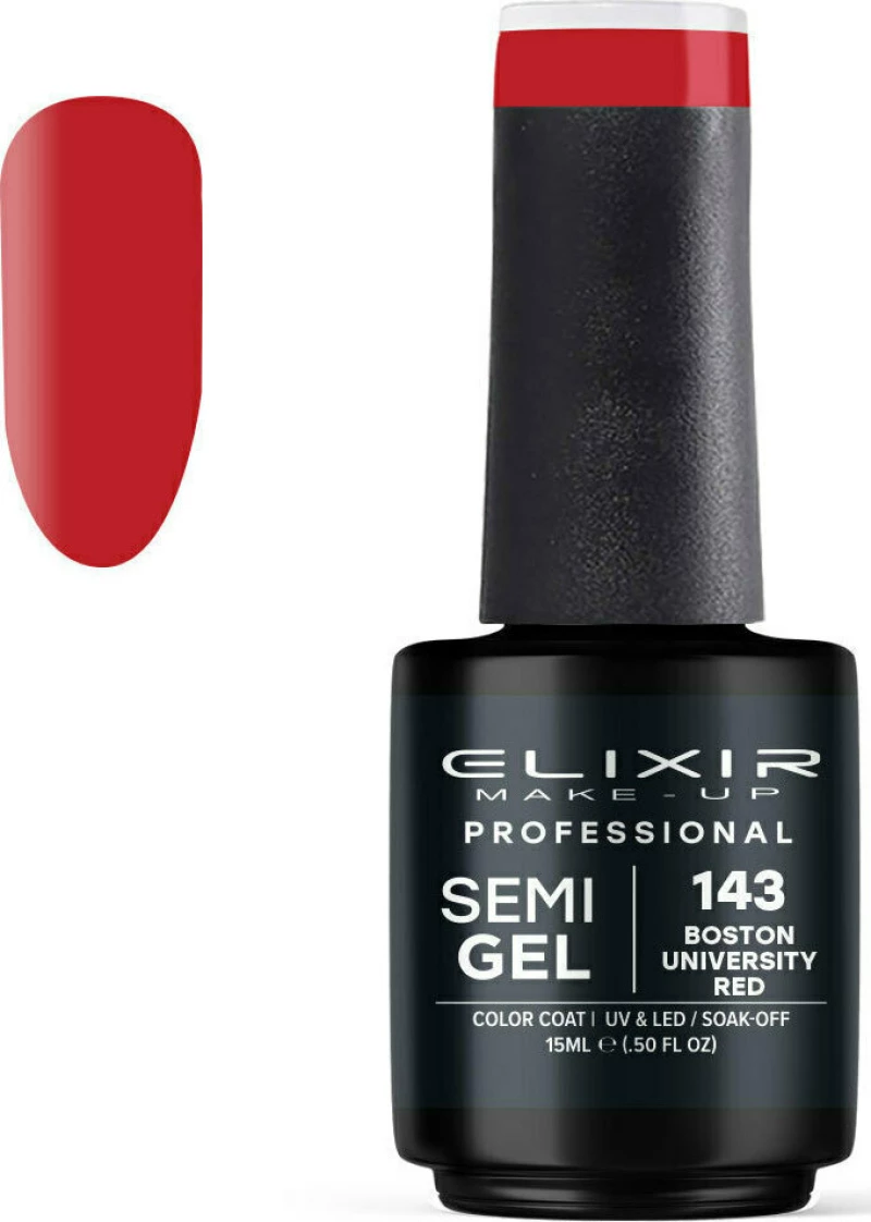 Elixir Semi Gel 143 Boston University Red 8ml