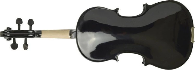 Infinity Mvt 001W Violin - Black W/ Flames, 4/4