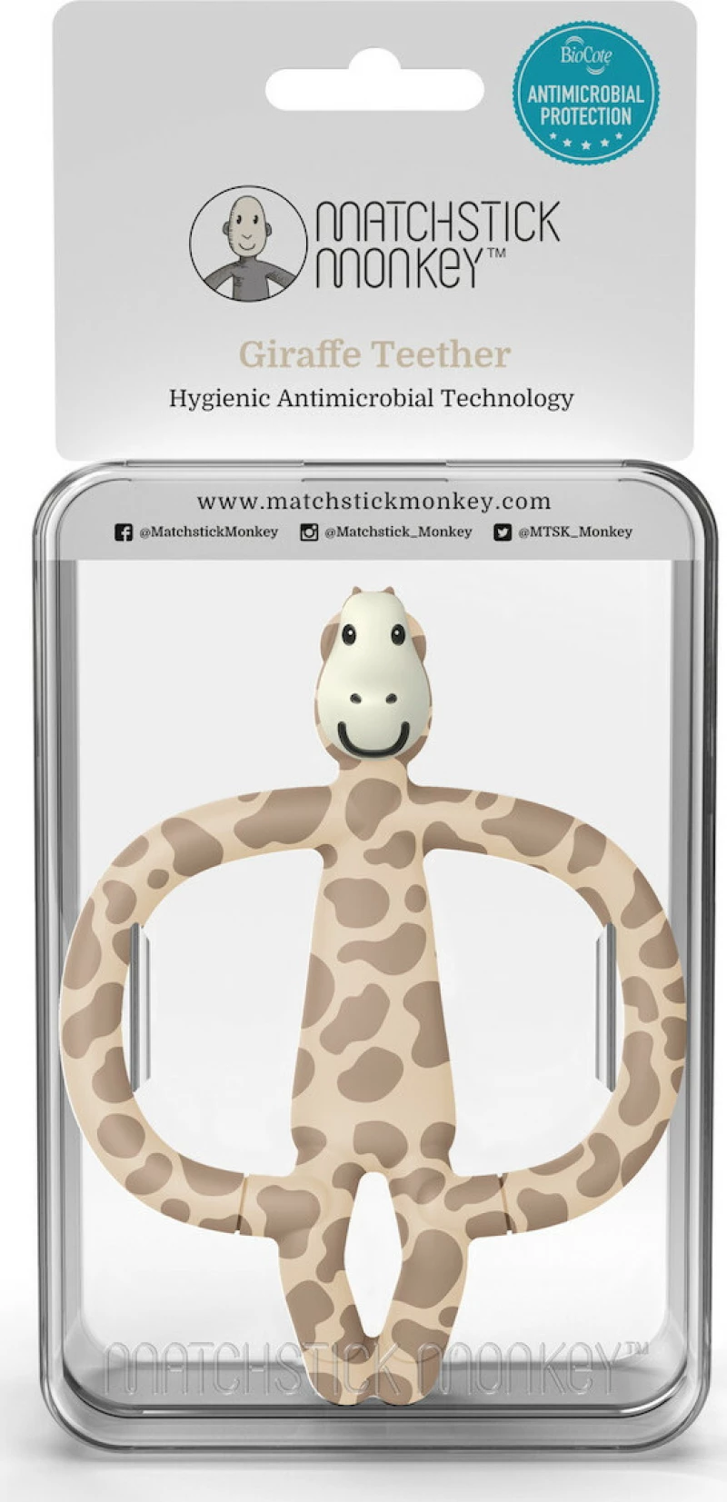 Matchstick Monkey Teether Giraffe 0 + μηνών