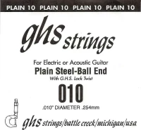 GHS Strings Singles Plain Steel .010