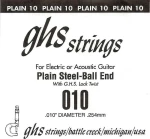 GHS Strings Singles Plain Steel .010
