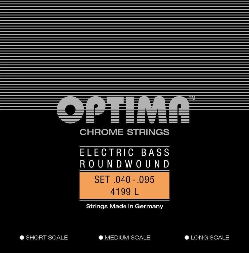 Optima Chrome Round-Wound - Medium Scale, Light
