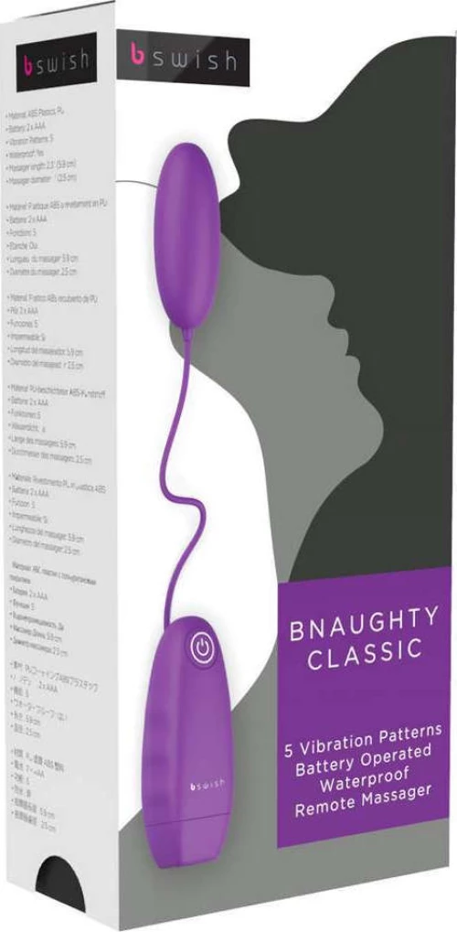 bswish Bnaughty Classic Vibrating Bullet 6cm Purple
