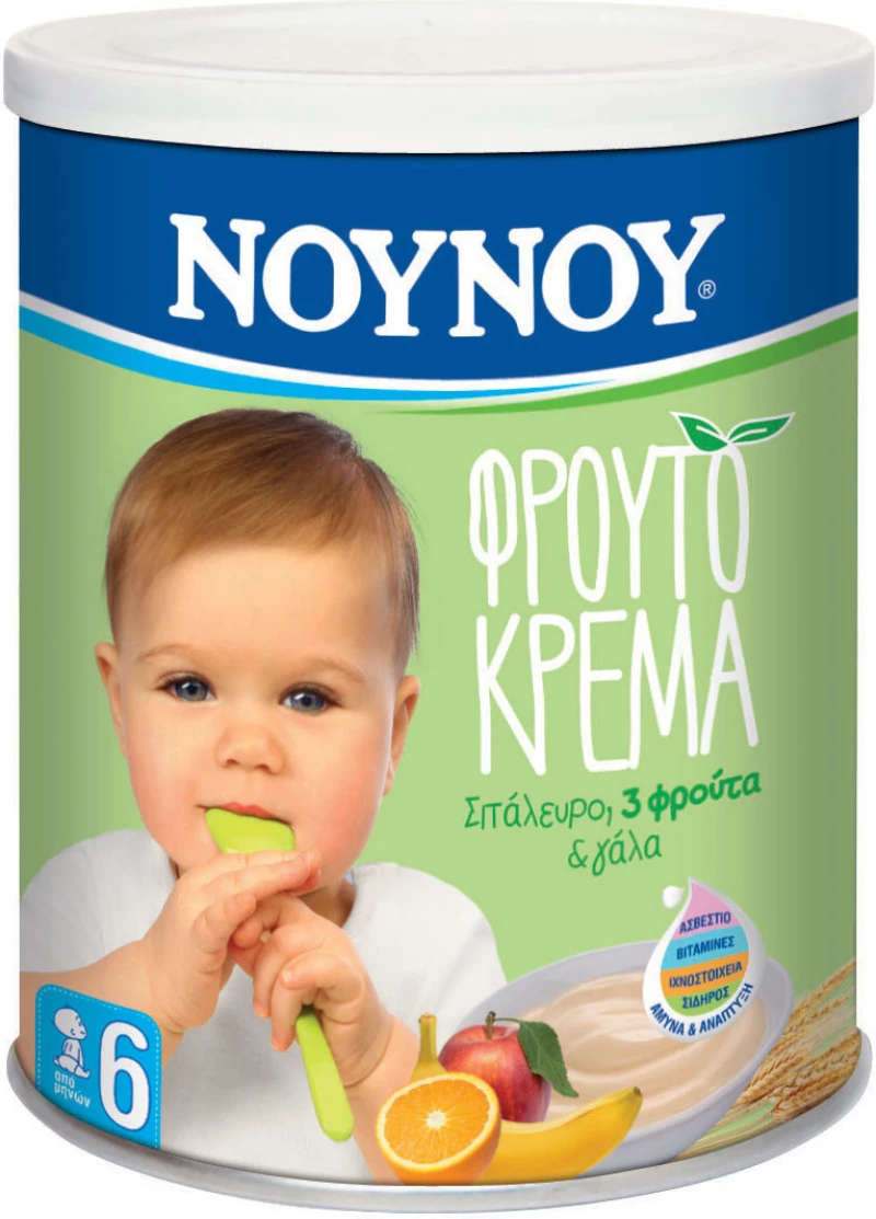 ΝΟΥΝΟΥ Φρουτόκρεμα 3 Φρούτα 6m+ 300gr