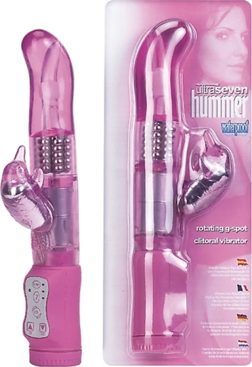 Δονητής Rabbit Hummer 25cm Ροζ