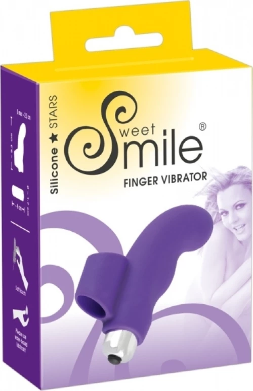 You2Toys Sweet Smile Silicone Stars Finger Vibrator Purple