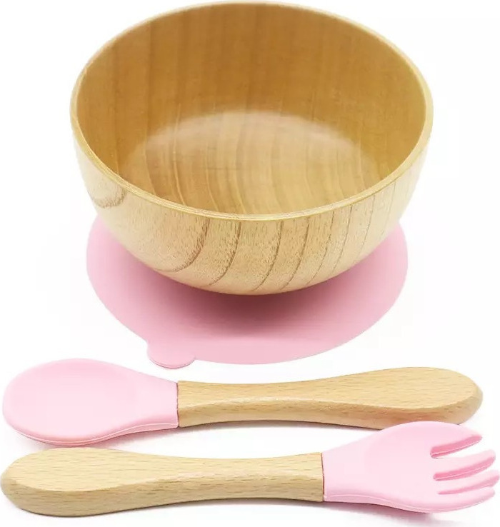 Babuu Wooden Dinner Pink