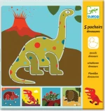 Djeco Ζωγραφική με Στένσιλ Δεινόσαυροι
