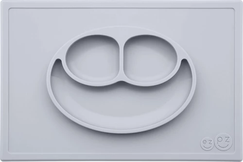 Ezpz Δίσκος Happy Mat Σιλικόνης in Pewter