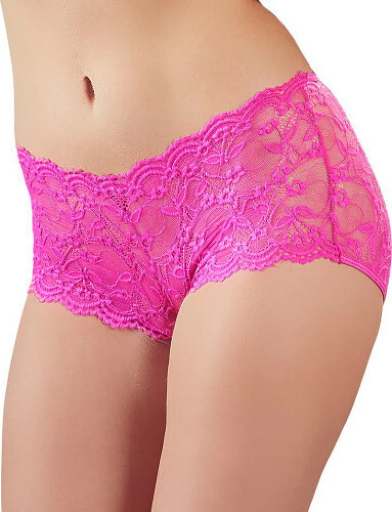 Cottelli Collection Open Back Panties Pink