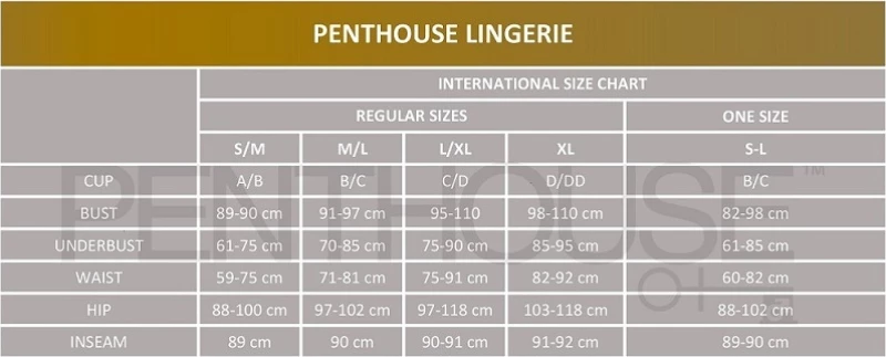 PENTHOUSE BODYSTOCKING BODY SEARCH BLACK