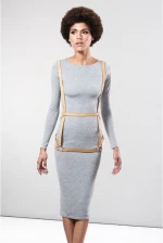 Bijoux Indiscrets Arrow Dress Harness Brown