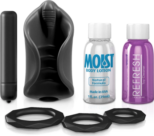 Pipedream PDX elite Vibrating Silicone Stimulator 10.5cm Black