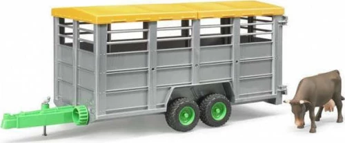 Bruder Livestock Trailer With Cow