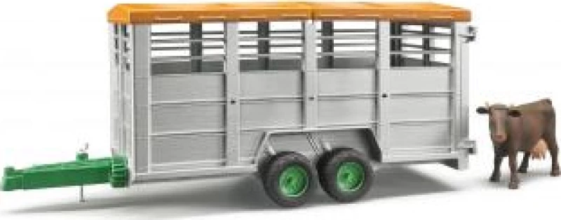 Bruder Livestock Trailer With Cow