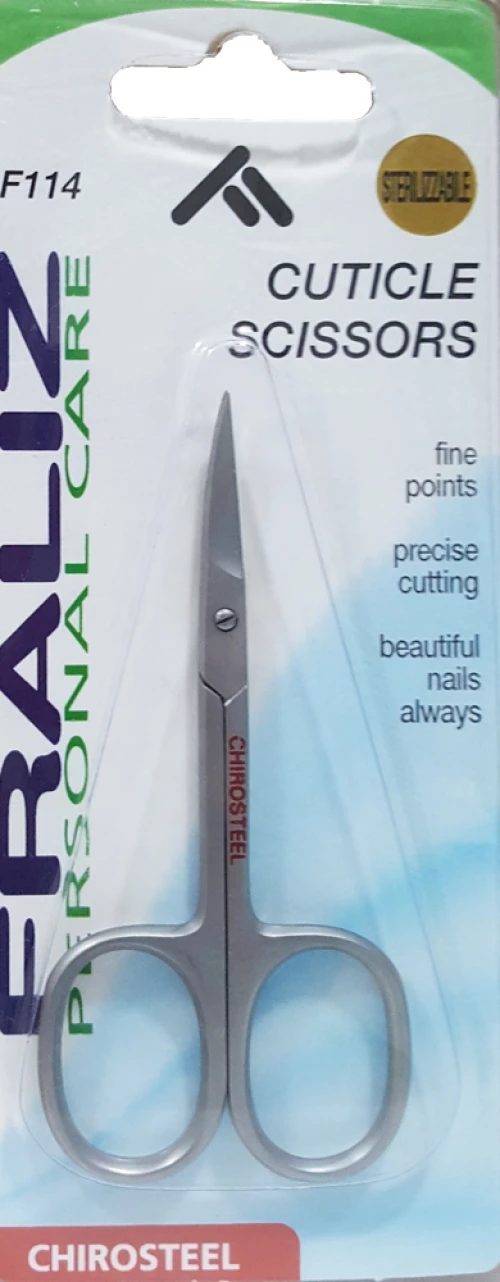 Fraliz Personal Care Cuticle Scissors F114 Καμπυλωτό Ψαλιδάκι Για Πετσάκια 1 Τεμάχιο